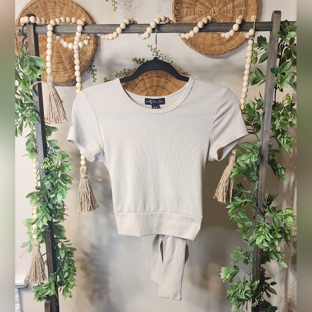 Pretty Tiny Tops - (S) Crop Top Bottom Wrap